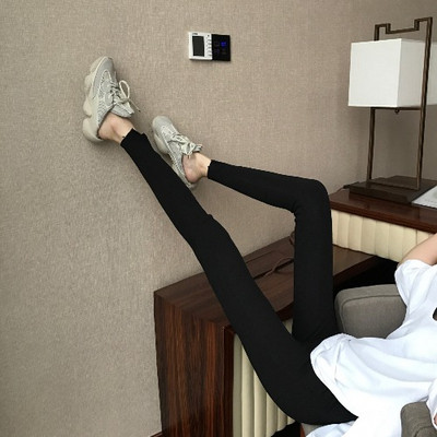 Γυναικεία casual παντελόνια με υψηλή μέση και σχισμή