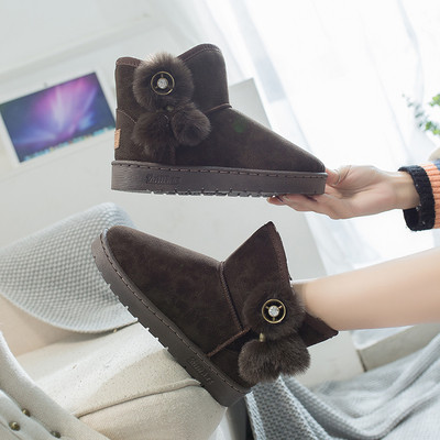 Γυναικείες Casual μπότες με επίπεδη  με ίσια σόλα  σε καφέ, μαύρο και γκρι χρώμα