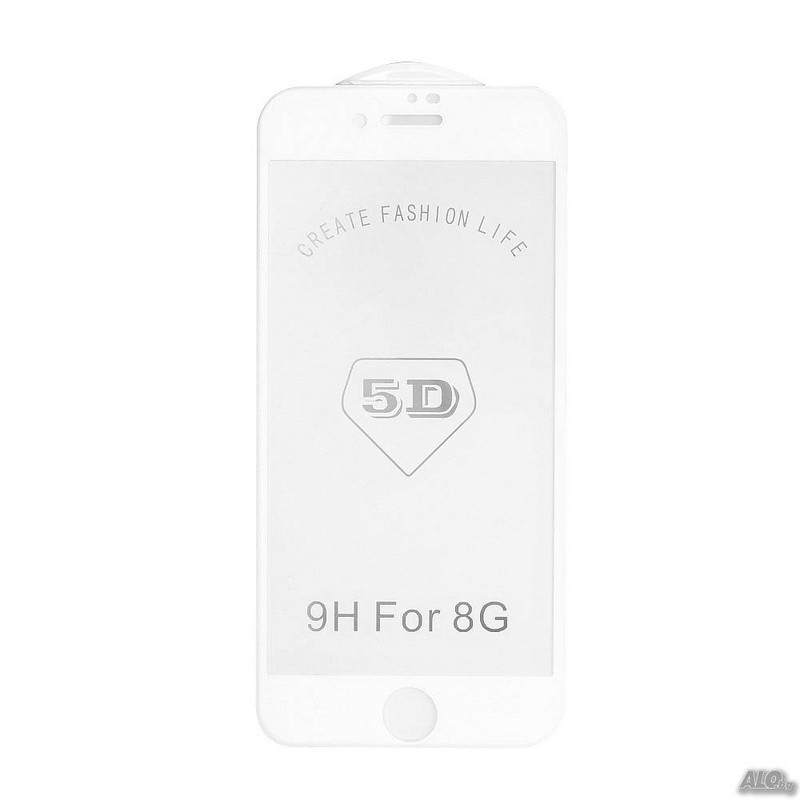 5D Закалено удароустойчиво стъкло за Iphone 6/6s  и Iphone 7/8 - glass screen protector - 4.7 инча