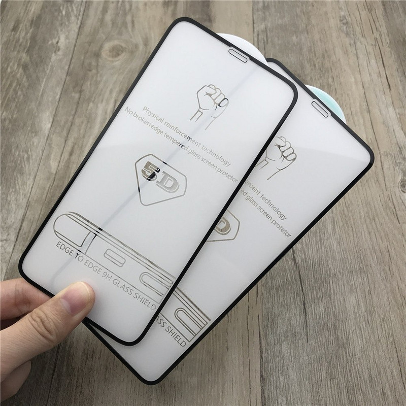 Θωρακισμένο γυαλιστερό γυαλί 5D για το Iphone XS MAX - glass screen protector