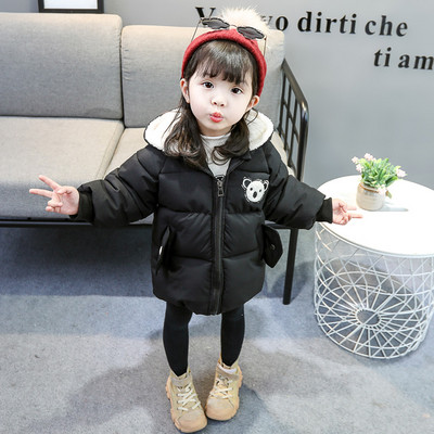 Új modell gyerekkabát lányoknak két színben, hímzéssel