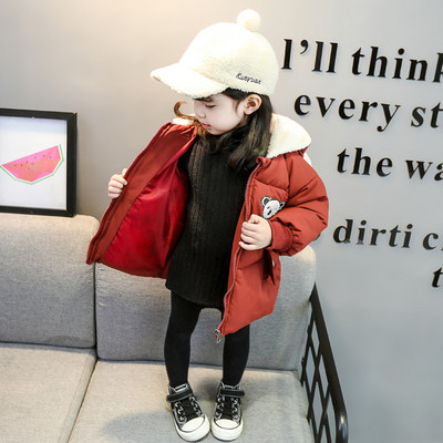 Új modell gyerekkabát lányoknak két színben, hímzéssel