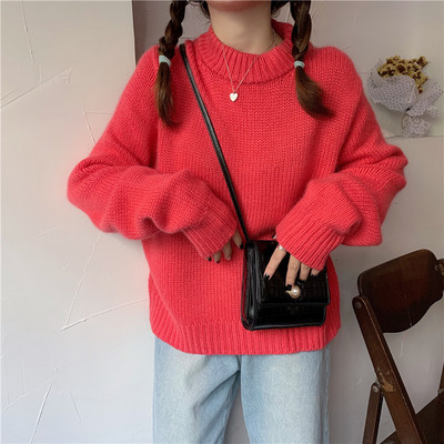 Lezser téli pulóver sima modell több színben