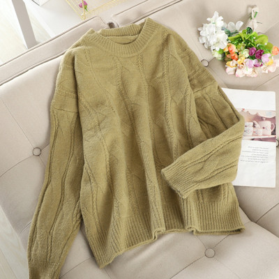 Alkalmi női pulóver ovális nyakkivágással, öt színben