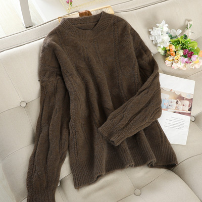 Alkalmi női pulóver ovális nyakkivágással, öt színben