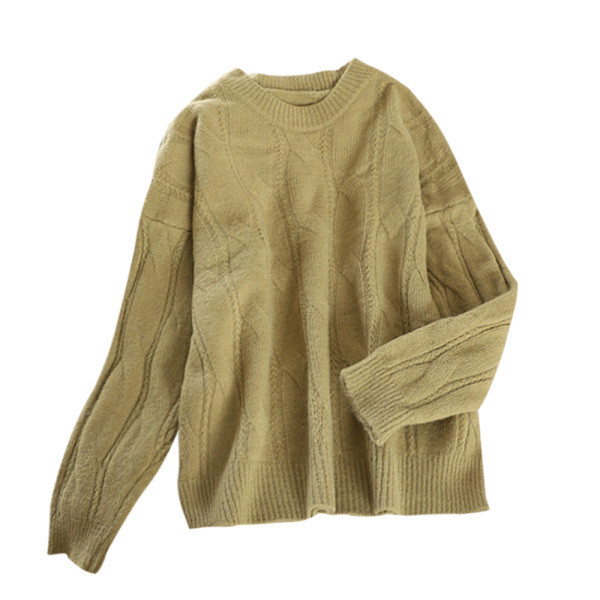 Alkalmi női pulóver ovális nyakkivágással, öt színben