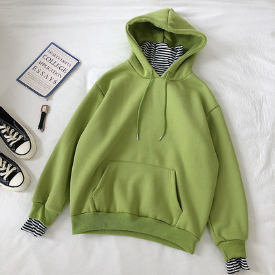 Casual γυναικείο πουλόβερ σε πέντε χρώματα με κορδόνια και  τσέπη