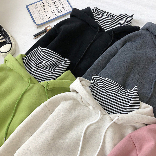 Casual γυναικείο πουλόβερ σε πέντε χρώματα με κορδόνια και  τσέπη