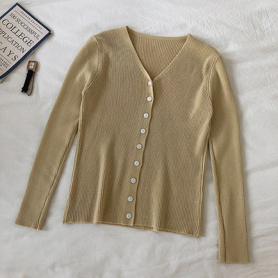 Női alkalmi mellény négy színben V-nyakkal és gombokkal