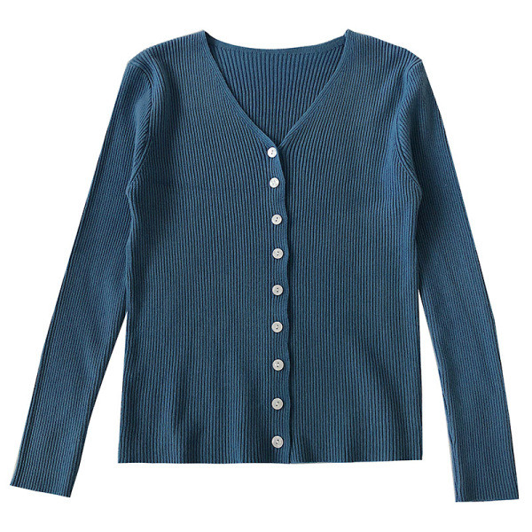 Női alkalmi mellény négy színben V-nyakkal és gombokkal