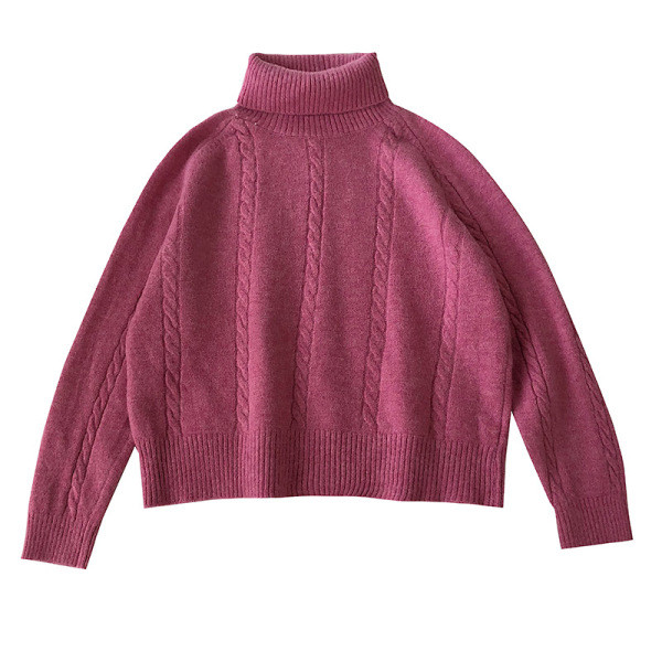 Μοντέρνο γυναικείο πουλόβερ σε τρία χρώματα με κολάρο 