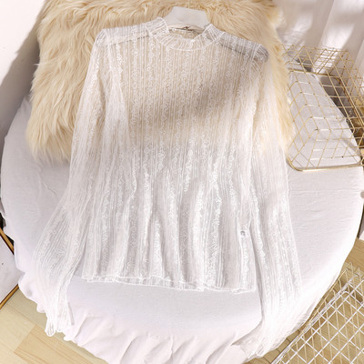 Modern női ing hosszú ujjal és tüll három színben