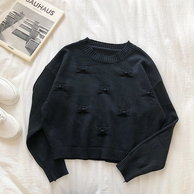 Alkalmi női pulóver három színben, ovális nyakkivágással