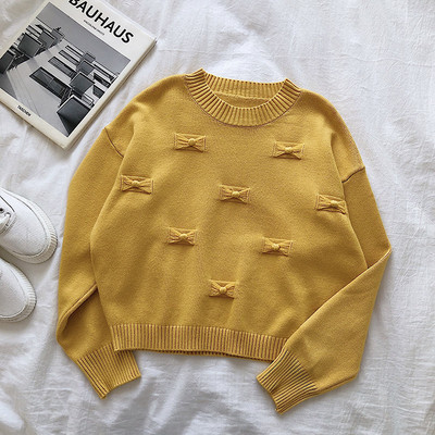 Alkalmi női pulóver három színben, ovális nyakkivágással