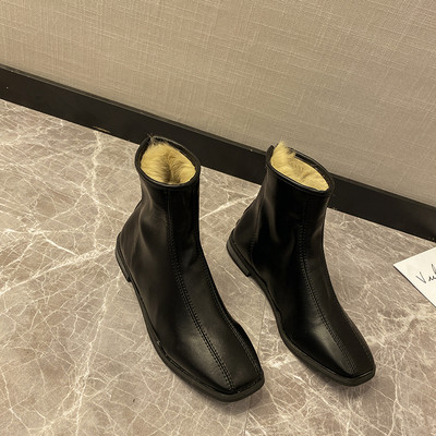 Alkalmi női csizma puha béléssel barna és fekete színben