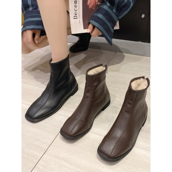 Alkalmi női csizma puha béléssel barna és fekete színben