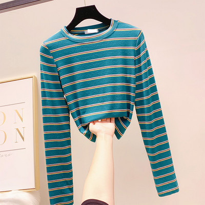 Μοντέρνο γυναικείο πουλόβερ  πλεκτό με οβάλ ντεκολτέ σε τέσσερα χρώματα