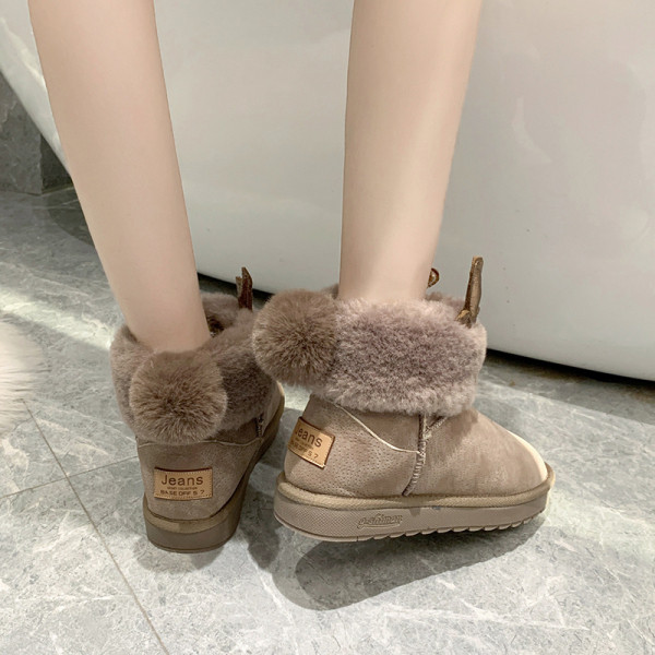 Női alkalmi meleg csizma karácsonyi 3D motívumokkal