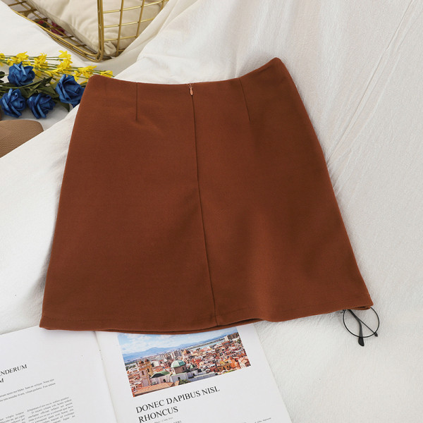 Lezser női szoknya három színben, magas derékkal