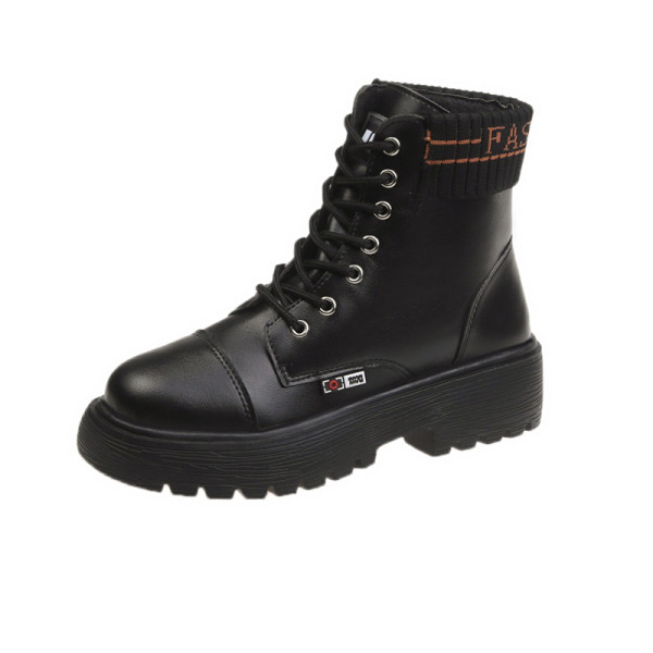 Női alkalmi csizma fehér és fekete színben, öko bőrből