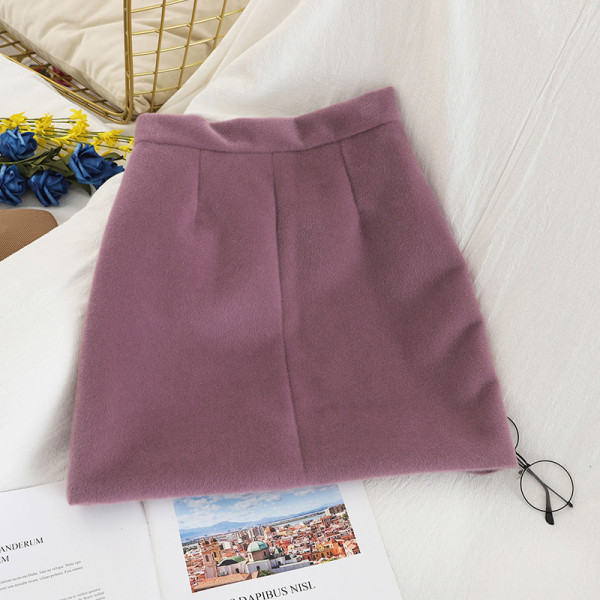 Modern női szoknya három színben cipzárral és magas derékkal