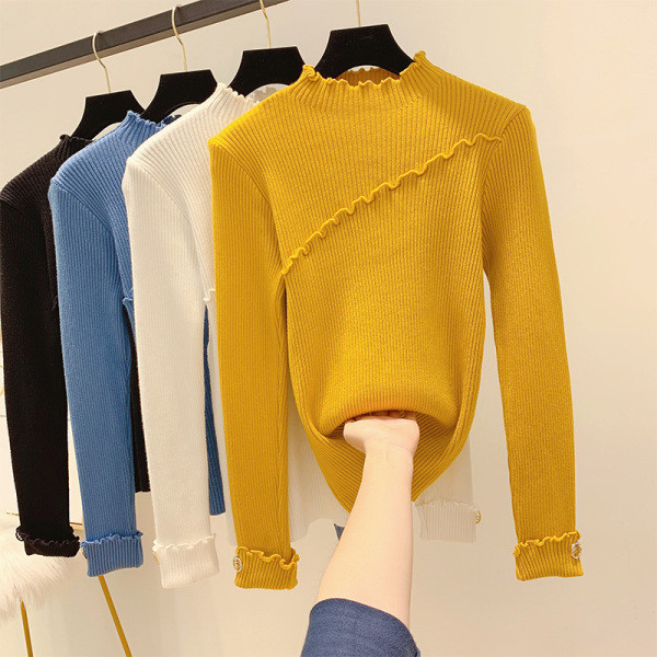 Divatos női pulóver vékony kötésből négy színben