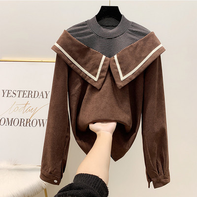 Modern női blúz pólógallérral több színben