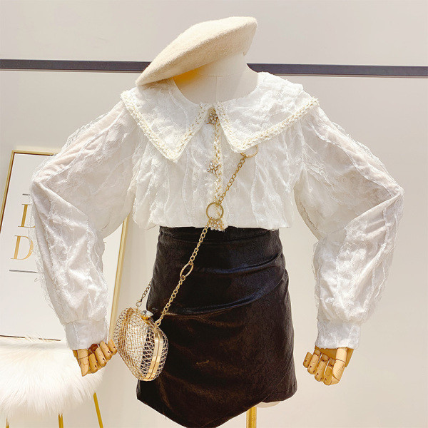 Cămașă elegantă de damă din catifea și dantelă cu pietre în trei culori