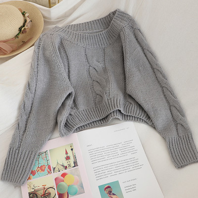 Μοντέρνο γυναικείο πουλόβερ σε τέσσερα χρώματα φαρδύ μοντέλο