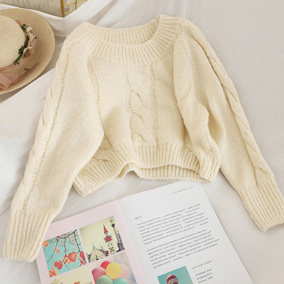 Μοντέρνο γυναικείο πουλόβερ σε τέσσερα χρώματα φαρδύ μοντέλο