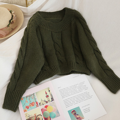 Μοντέρνο γυναικείο πουλόβερ σε τέσσερα χρώματα φαρδύ μοντέλο