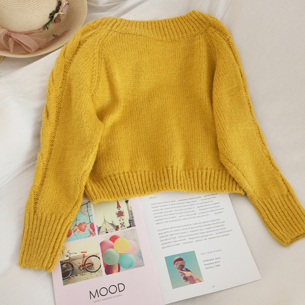 Μοντέρνο γυναικείο πουλόβερ σε τέσσερα χρώματα φαρδύ μοντέλο