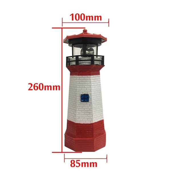 Ηλιακή περιστρεφόμενη λάμπα LED 360 μοιρών με τη μορφή  προβολέα