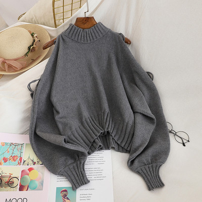 Aktuális női pulóver több színben nyakkendővel