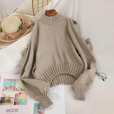 Aktuális női pulóver több színben nyakkendővel