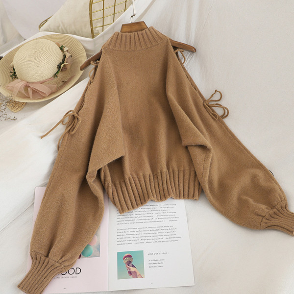 Aktuális női pulóver több színben nyakkendővel