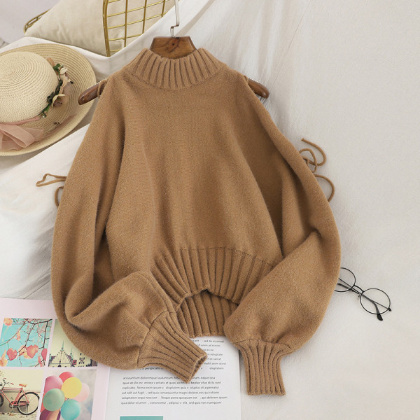 Aktuális női pulóver több színben nyakkendővel