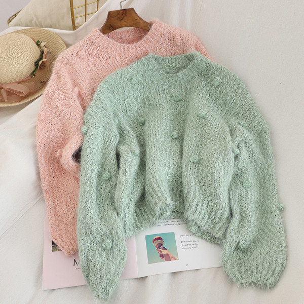 Νέο μοντέλο γυναικείο πουλόβερ σε τέσσερα χρώματα ευρύ μοντέλο