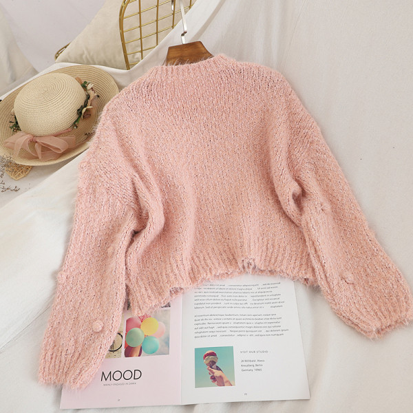 Νέο μοντέλο γυναικείο πουλόβερ σε τέσσερα χρώματα ευρύ μοντέλο