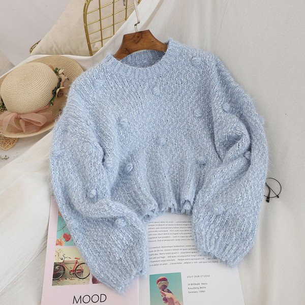 Νέο μοντέλο γυναικείο πουλόβερ σε τέσσερα χρώματα ευρύ μοντέλο