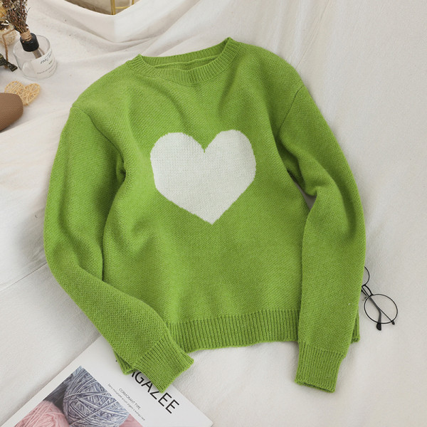 Μοντέρνο γυναικείο πουλόβερ σε τρία χρώματα με ωοειδές λαιμόκοψη