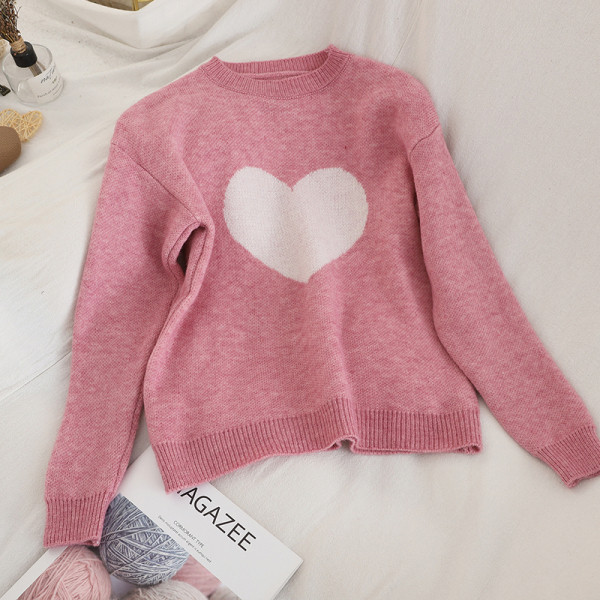 Μοντέρνο γυναικείο πουλόβερ σε τρία χρώματα με ωοειδές λαιμόκοψη