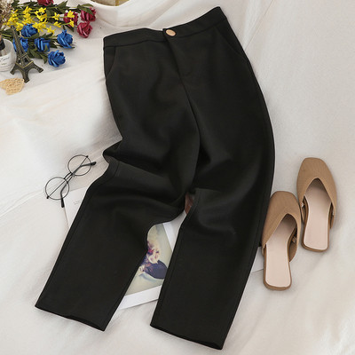 Modern női nadrág három színben, magas derékkal és zsebekkel