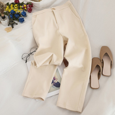 Modern női nadrág három színben, magas derékkal és zsebekkel