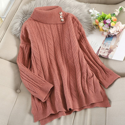 Modern női pulóver gombokkal több színben