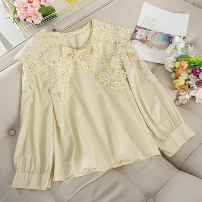 Γυναικείο καρό  πουκάμισο με δαντέλα σε διάφορα χρώματα