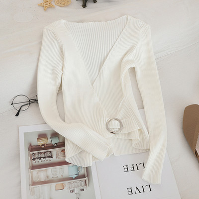 Γυναικεία casual μπλούζα  σε διάφορα χρώματα με V-neck