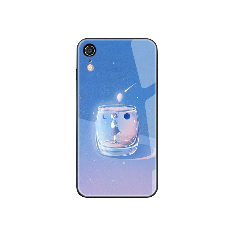 Protector din sticla securizata pentru Iphone XR in culori irizate - patru modele