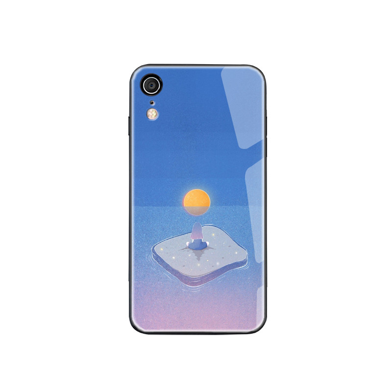 Protector din sticla securizata pentru Iphone XR in culori irizate - patru modele