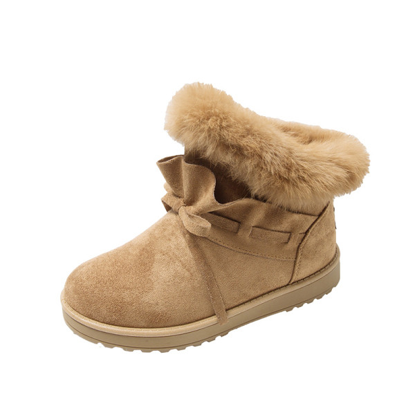 Modern női csizma pehely és lapos talppal, három színben